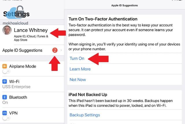 cách huỷ xác thực 2 yếu tố icloud