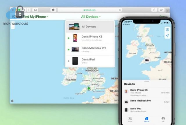 icloud.com tìm iphone